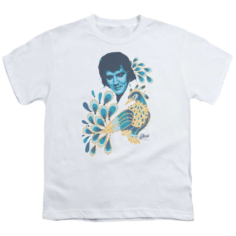 Elvis Presley Peacock - Youth T-Shirt (Ages 8-12) Youth T-Shirt (Ages 8-12) Elvis Presley