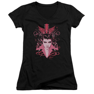 Elvis Presley Lets Face It - Juniors V-Neck T-Shirt Juniors V-Neck T-Shirt Elvis Presley