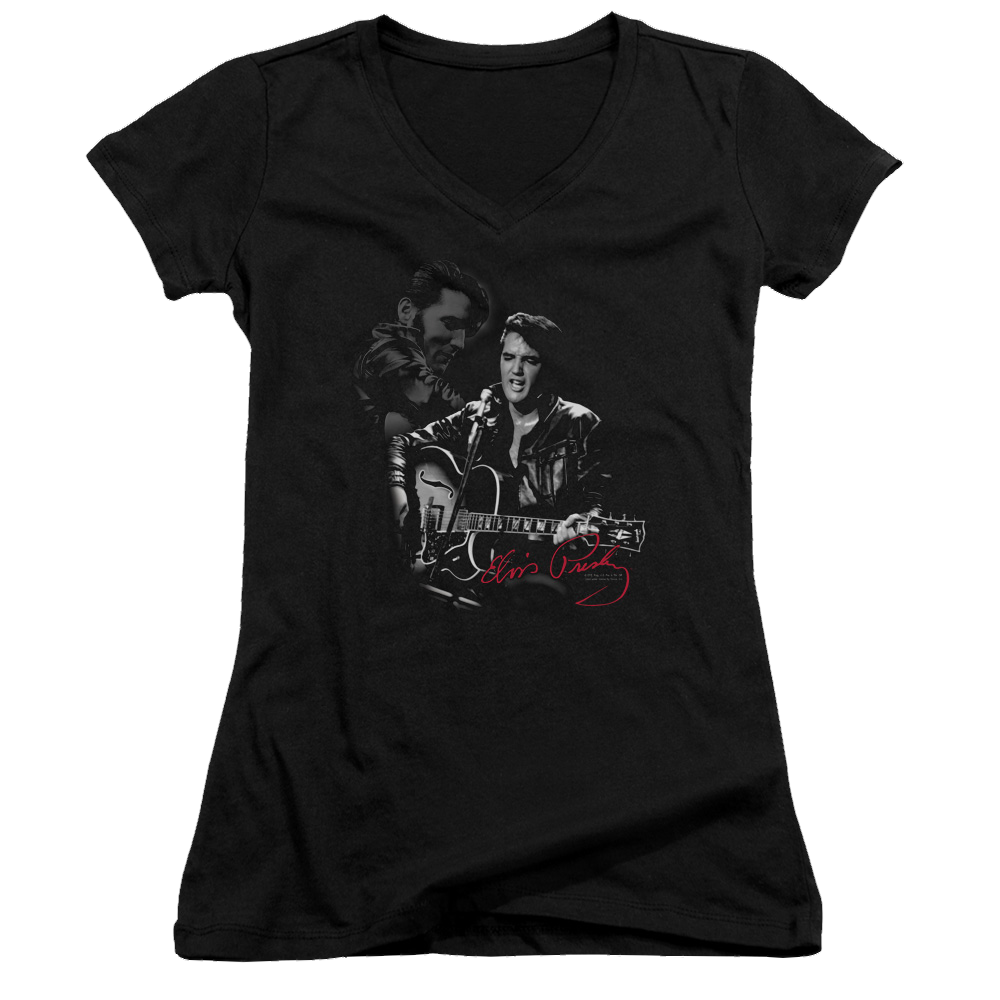 Elvis Presley Show Stopper - Juniors V-Neck T-Shirt Juniors V-Neck T-Shirt Elvis Presley