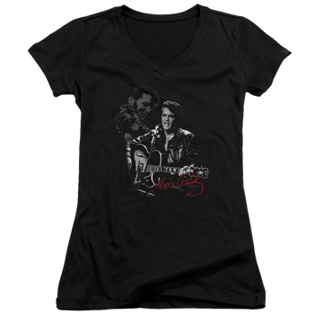 Elvis Presley Show Stopper - Juniors V-Neck T-Shirt Juniors V-Neck T-Shirt Elvis Presley