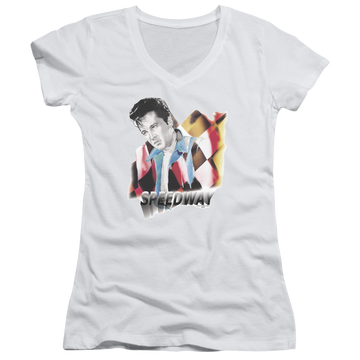 Elvis Presley Speedway - Juniors V-Neck T-Shirt Juniors V-Neck T-Shirt Elvis Presley