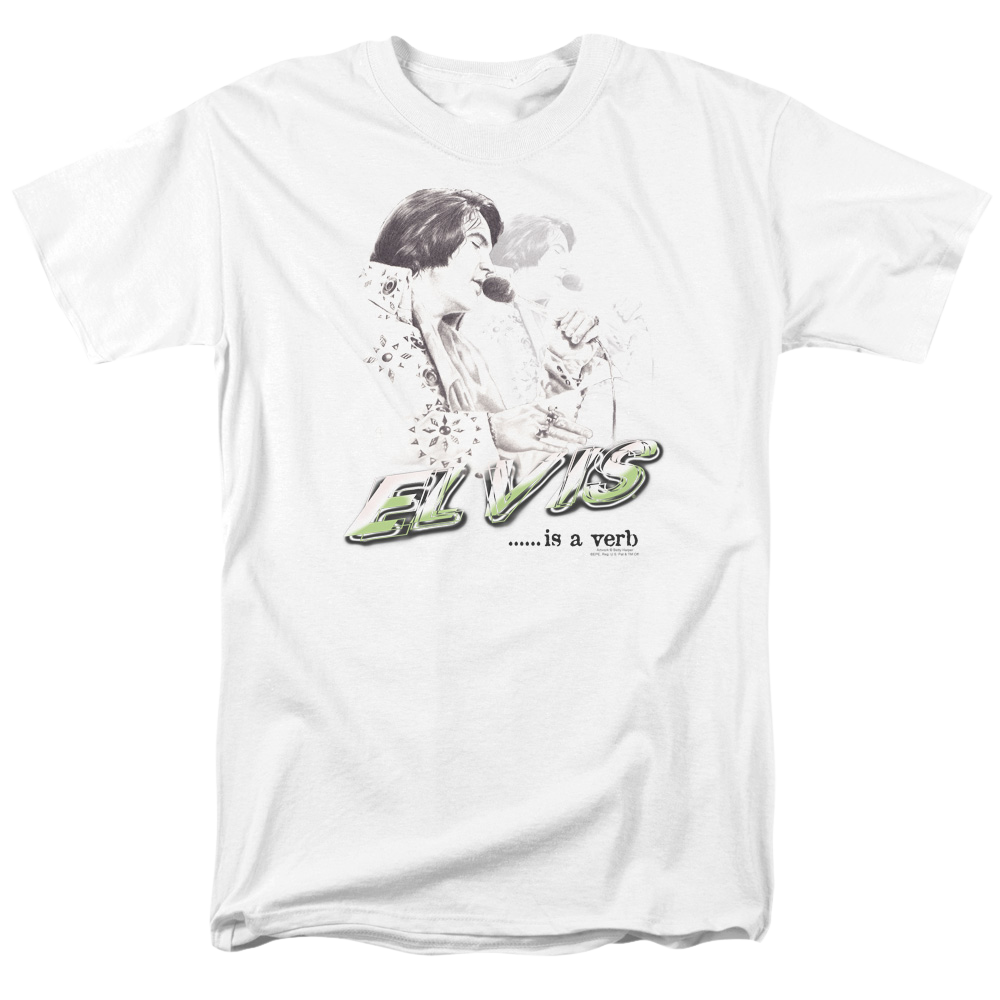 Elvis Presley Elvis Is A Verb - Men's Regular Fit T-Shirt Men's Regular Fit T-Shirt Elvis Presley