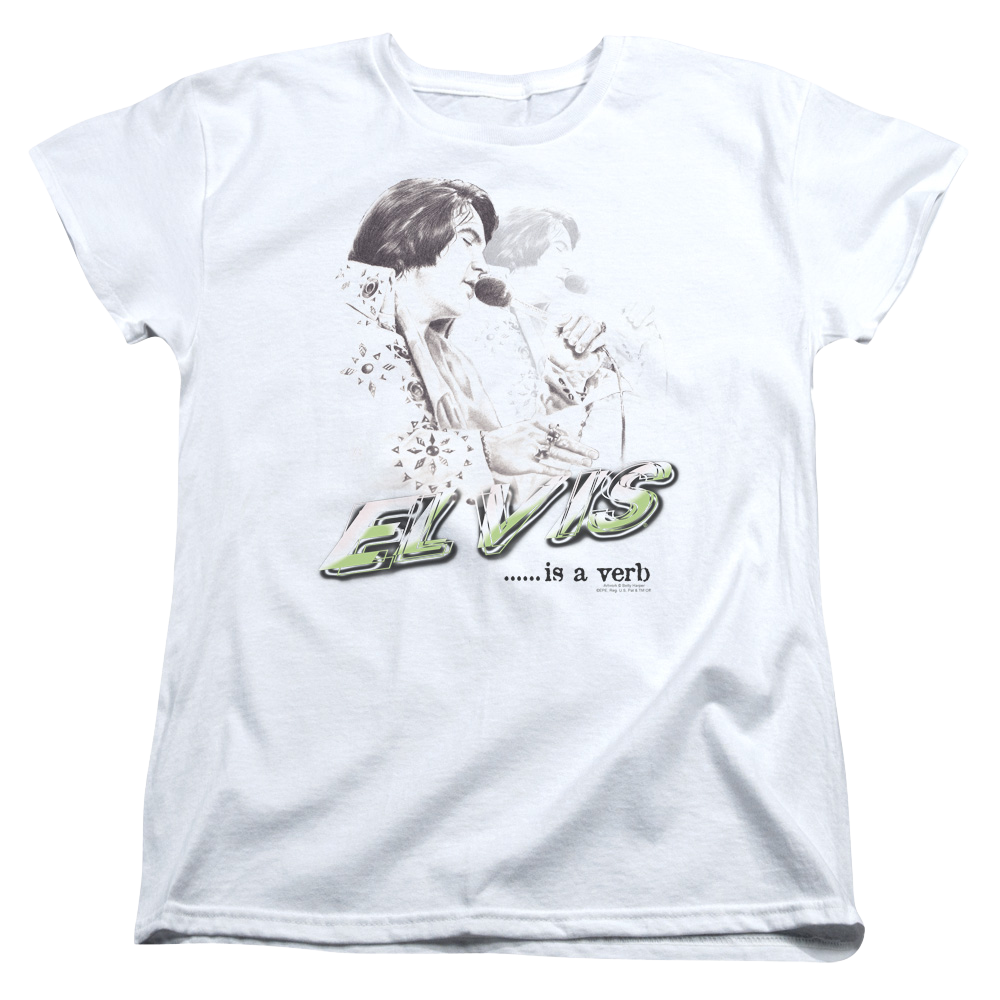 Elvis Presley Elvis Is A Verb - Women's T-Shirt Women's T-Shirt Elvis Presley