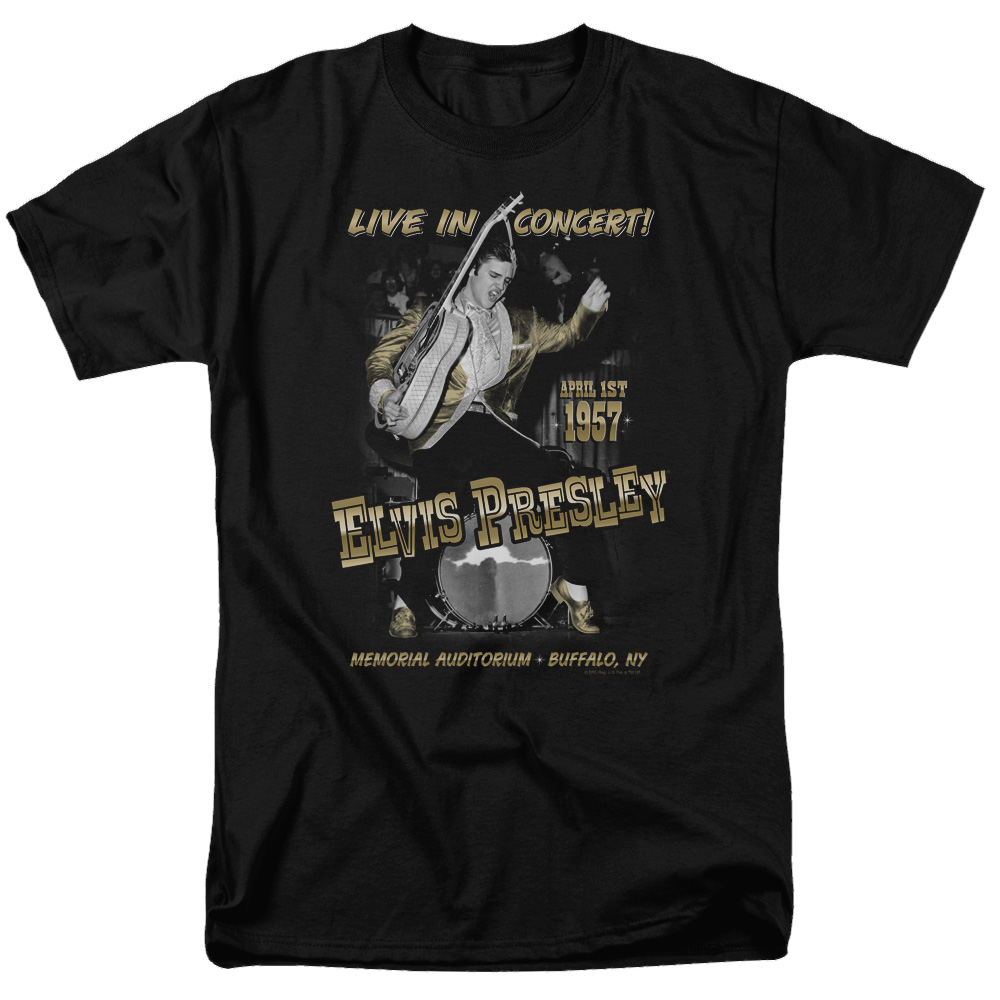 Elvis Presley Live In Buffalo - Men's Regular Fit T-Shirt Men's Regular Fit T-Shirt Elvis Presley