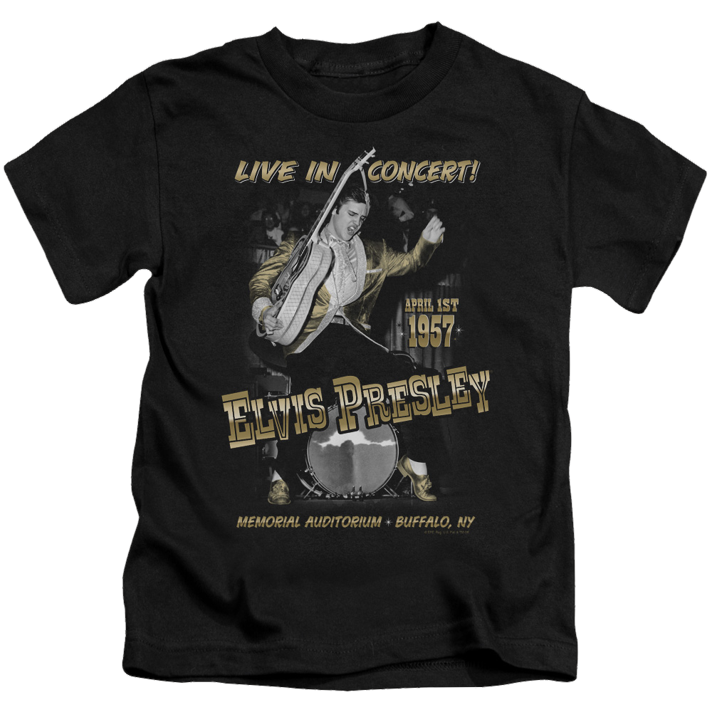 Elvis Presley Live In Buffalo - Kid's T-Shirt (Ages 4-7) Kid's T-Shirt (Ages 4-7) Elvis Presley
