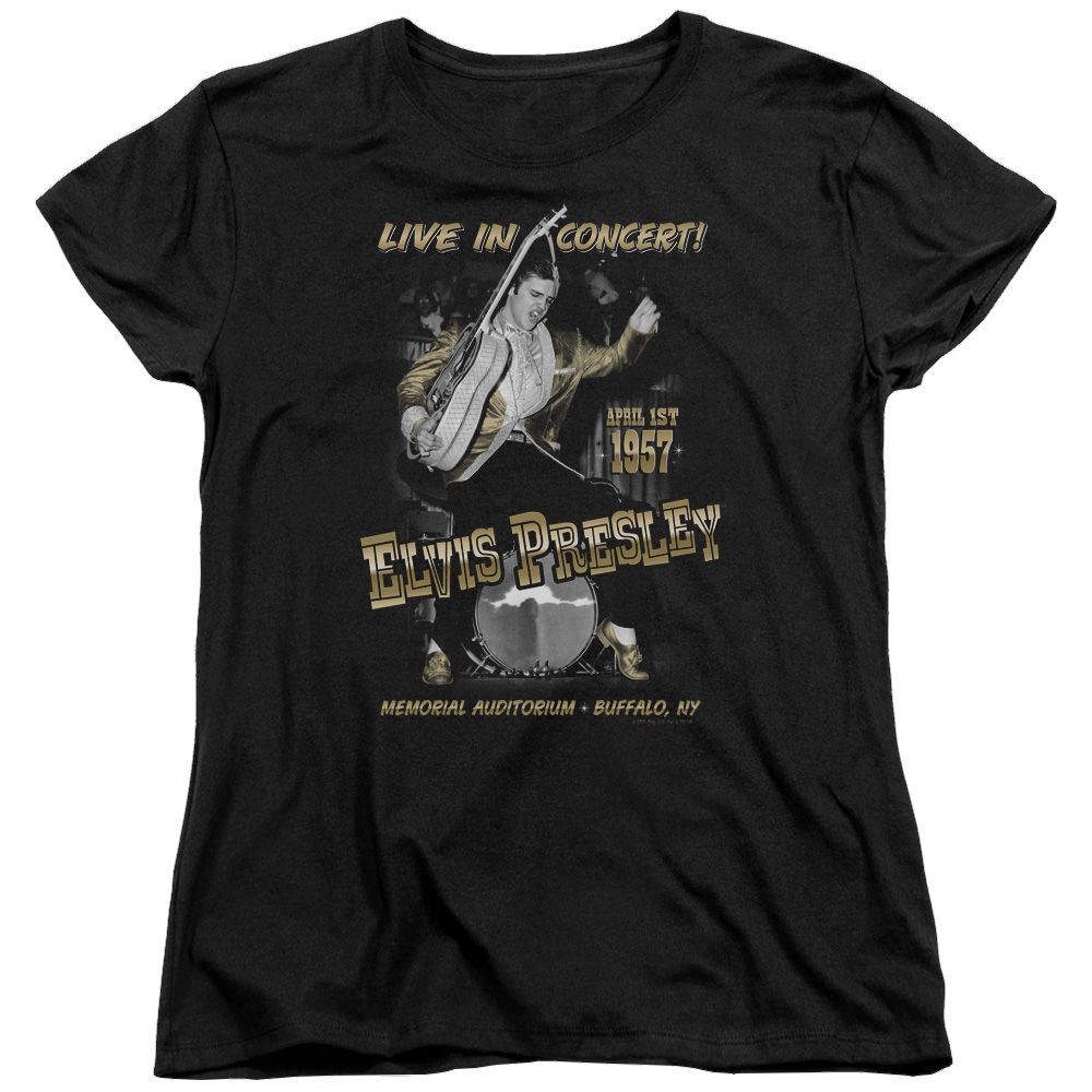 Elvis Presley Live In Buffalo - Women's T-Shirt Women's T-Shirt Elvis Presley