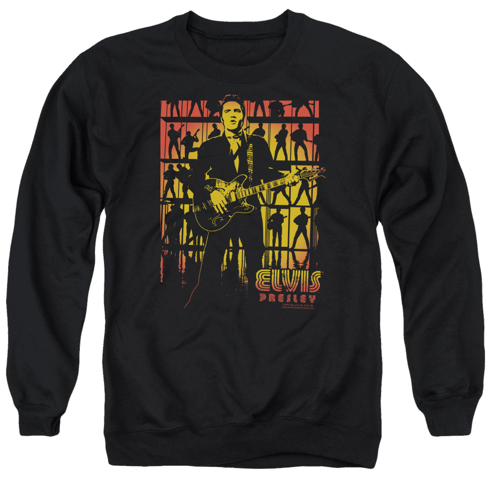 Elvis Presley Comeback Spotlight - Men's Crewneck Sweatshirt Men's Crewneck Sweatshirt Elvis Presley