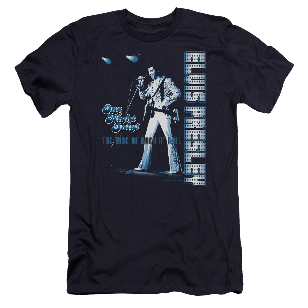 Elvis Presley One Night Only - Men's Premium Slim Fit T-Shirt Men's Premium Slim Fit T-Shirt Elvis Presley