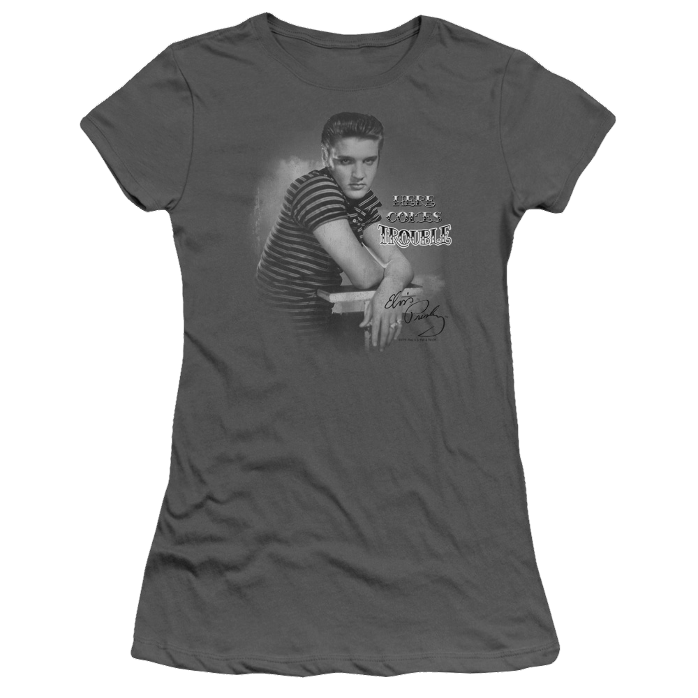 Elvis Presley Trouble - Juniors T-Shirt Juniors T-Shirt Elvis Presley