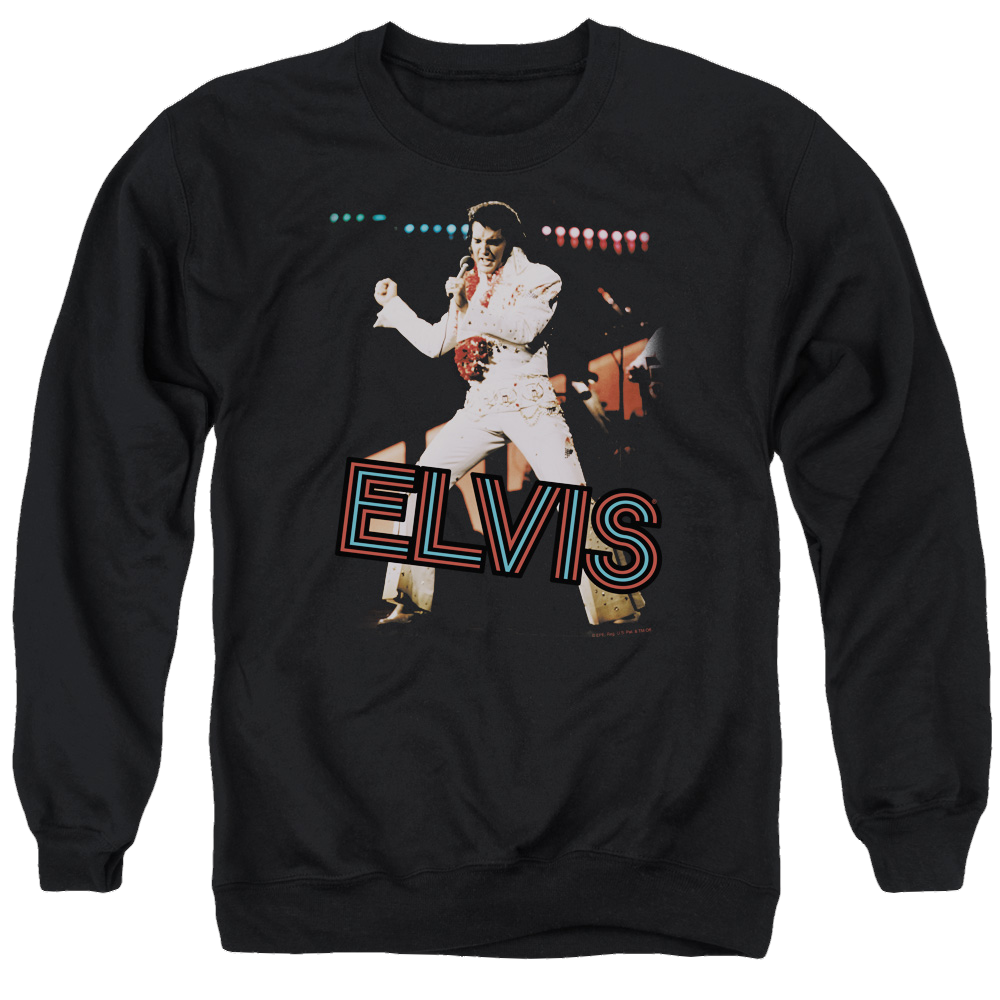 Elvis Presley Hit The Lights - Men's Crewneck Sweatshirt Men's Crewneck Sweatshirt Elvis Presley