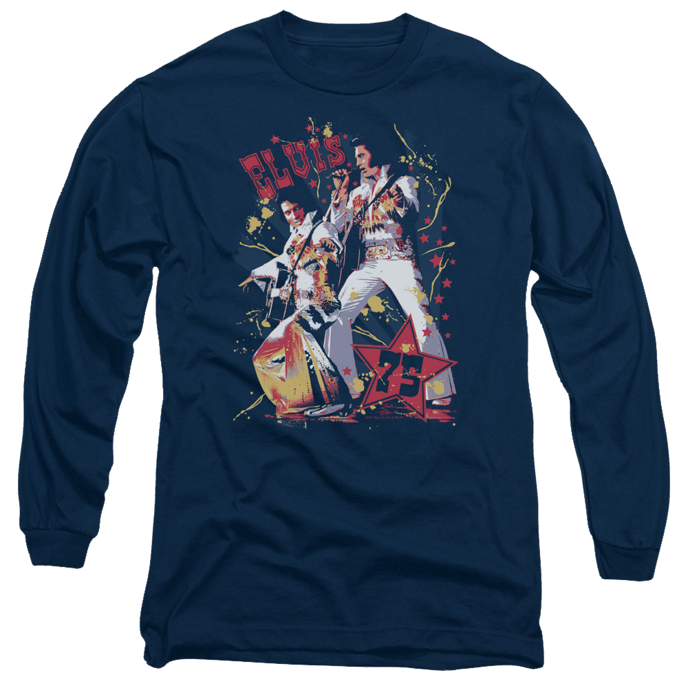 Elvis Presley Eagle Elvis - Men's Long Sleeve T-Shirt Men's Long Sleeve T-Shirt Elvis Presley