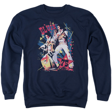 Elvis Presley Eagle Elvis - Men's Crewneck Sweatshirt Men's Crewneck Sweatshirt Elvis Presley
