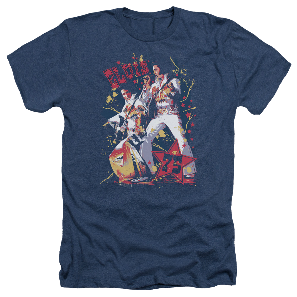 Elvis Presley Eagle Elvis - Men's Heather T-Shirt Men's Heather T-Shirt Elvis Presley