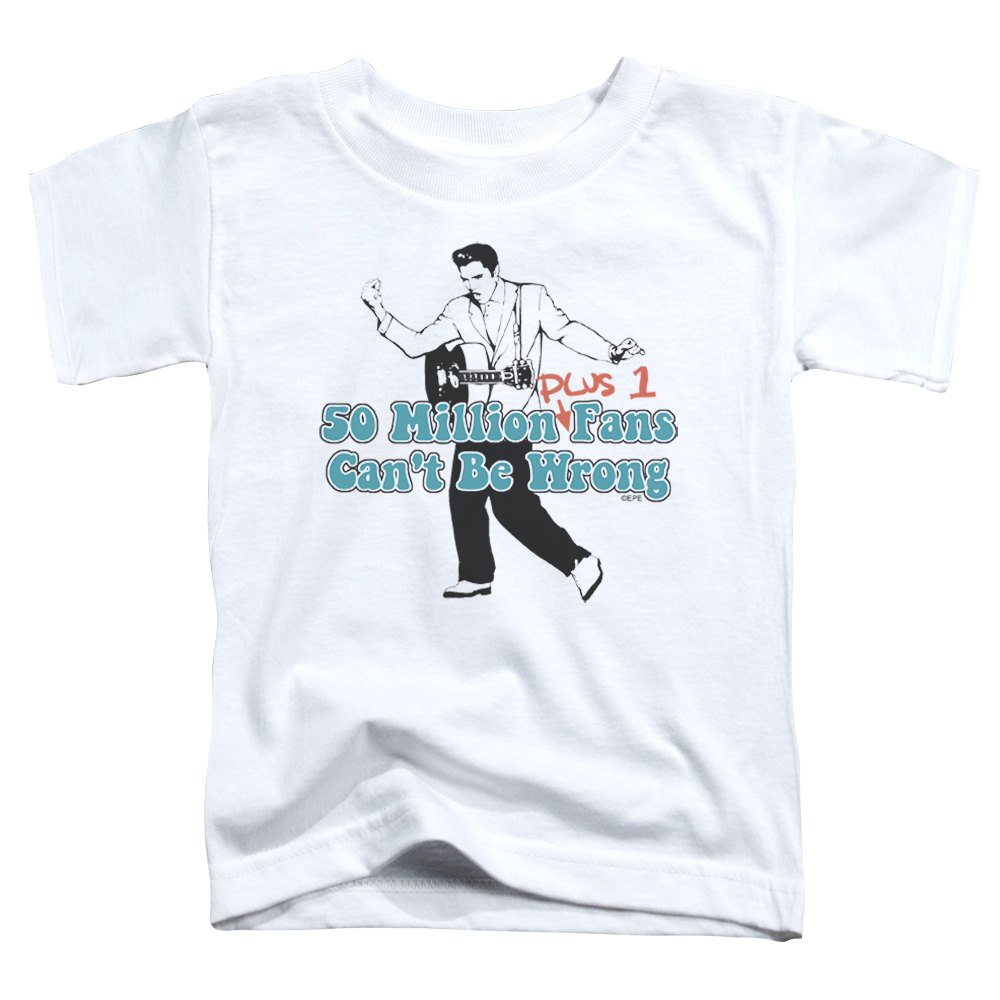 Elvis Presley 50 Million Fans Plus 1 - Kid's T-Shirt (Ages 4-7) Kid's T-Shirt (Ages 4-7) Elvis Presley