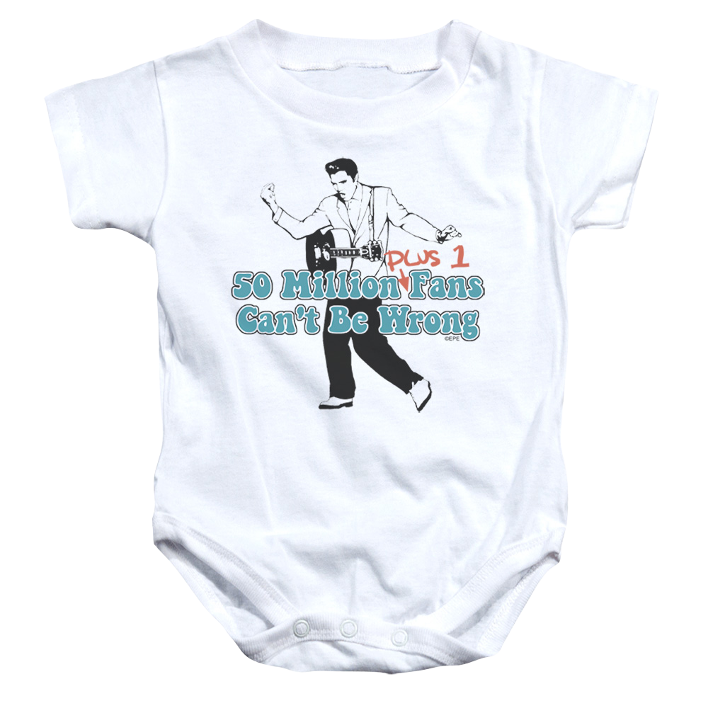 Elvis Presley 50 Million Fans Plus 1 - Baby Bodysuit Baby Bodysuit Elvis Presley