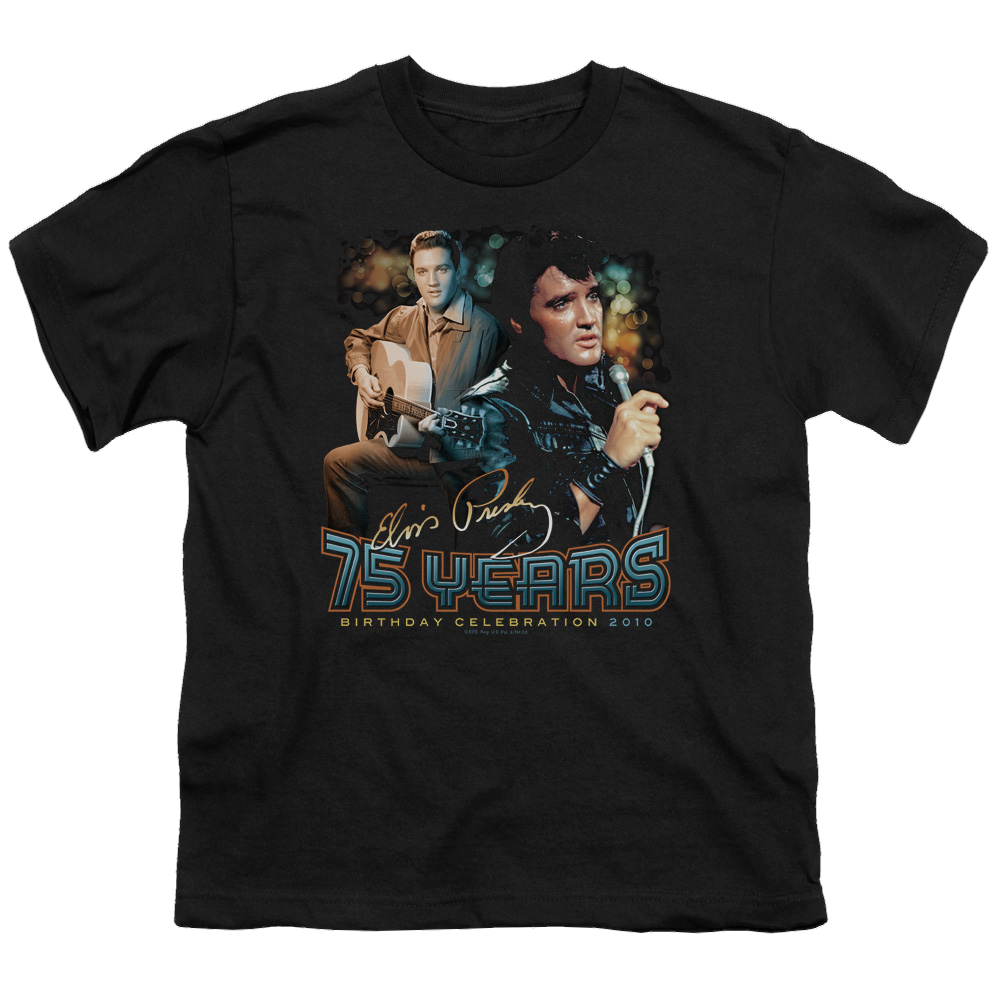 Elvis Presley 75 Years - Youth T-Shirt (Ages 8-12) Youth T-Shirt (Ages 8-12) Elvis Presley