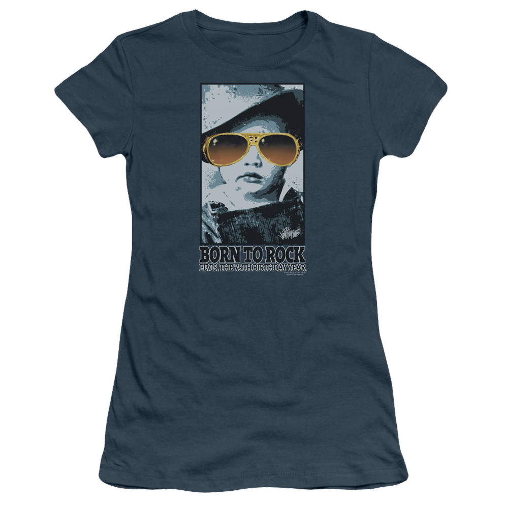 Elvis Presley Born To Rock - Juniors T-Shirt Juniors T-Shirt Elvis Presley