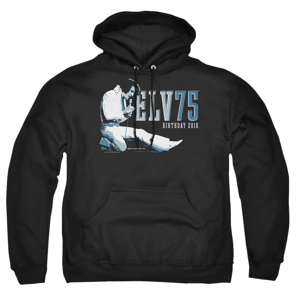 Elvis Presley Elv 75 Logo - Pullover Hoodie Pullover Hoodie Elvis Presley