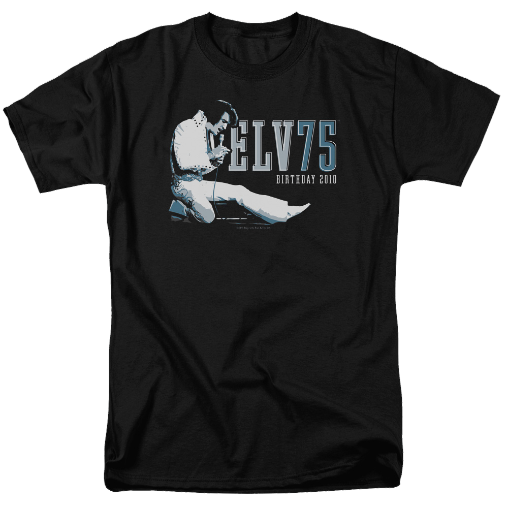 Elvis Presley Elv 75 Logo - Men's Regular Fit T-Shirt Men's Regular Fit T-Shirt Elvis Presley
