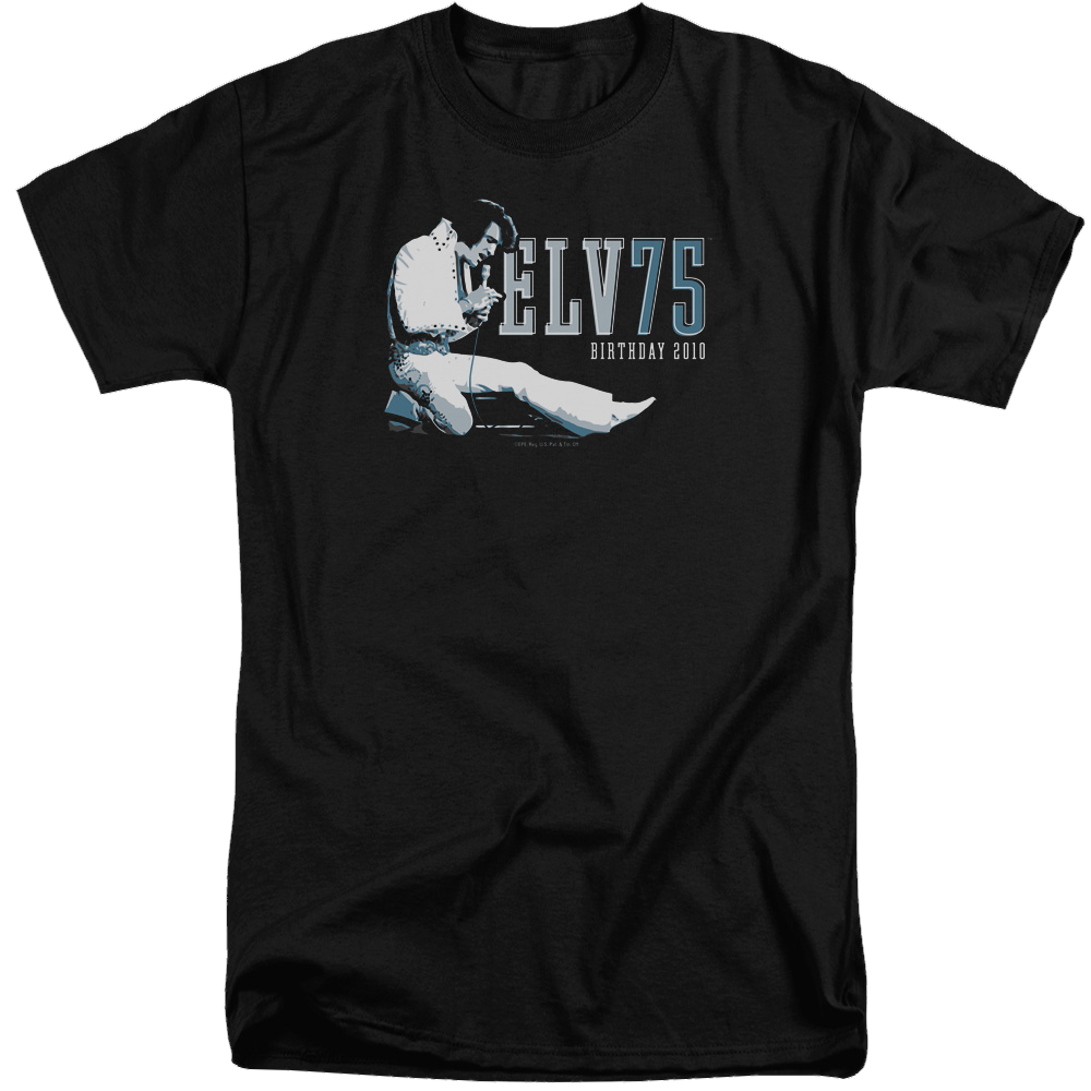 Elvis Presley Elv 75 Logo - Men's Tall Fit T-Shirt Men's Tall Fit T-Shirt Elvis Presley