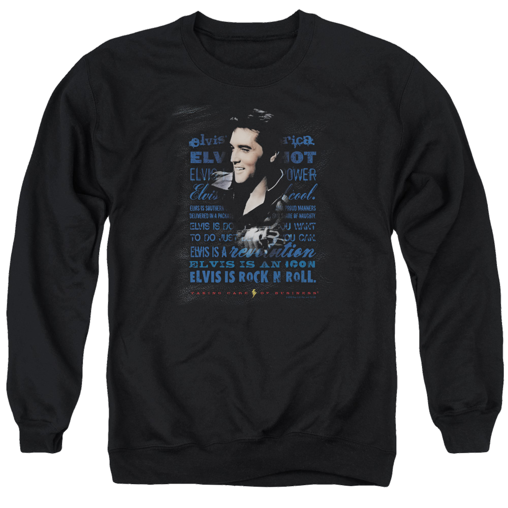 Elvis Presley Icon - Men's Crewneck Sweatshirt Men's Crewneck Sweatshirt Elvis Presley