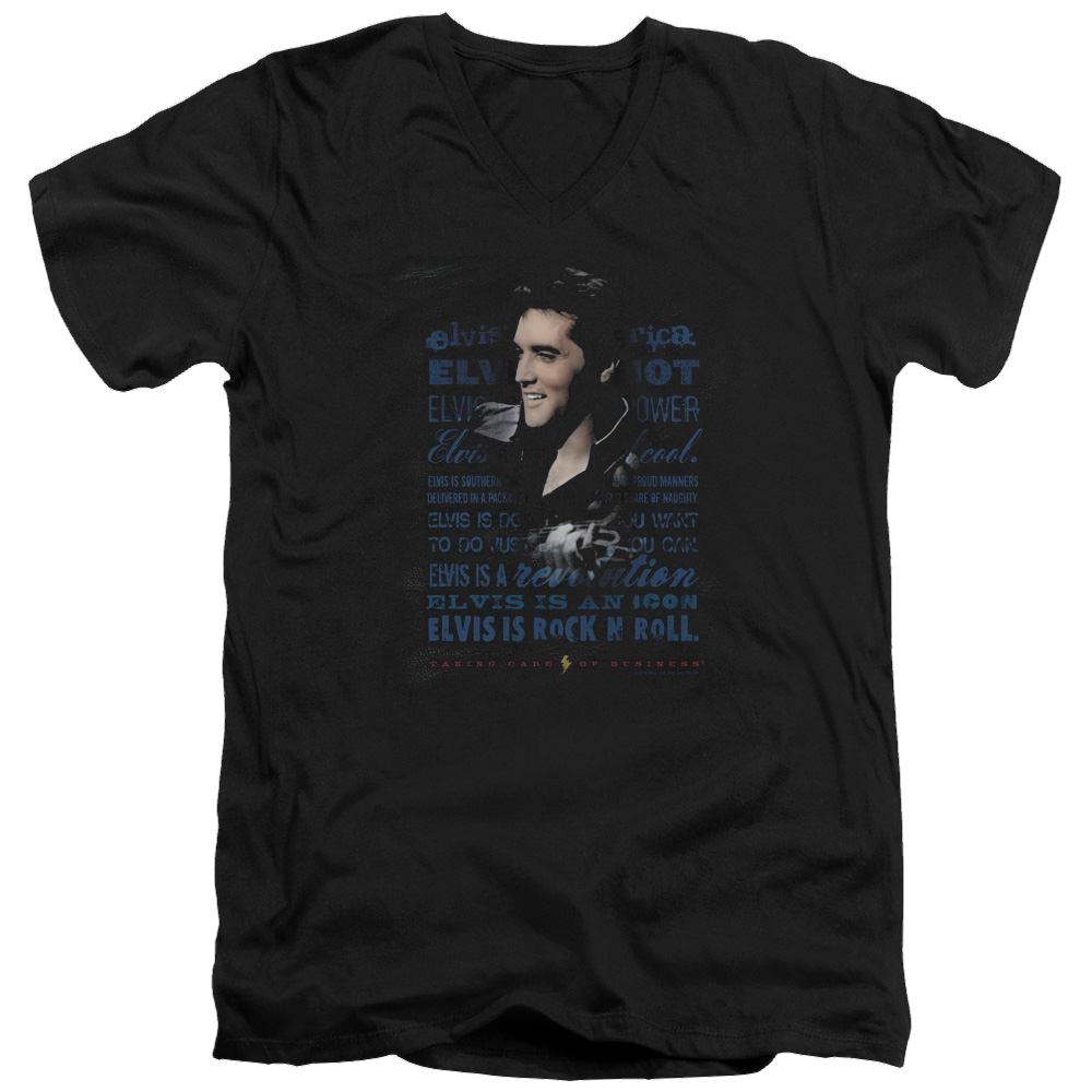 Elvis Presley Icon - Men's V-Neck T-Shirt Men's V-Neck T-Shirt Elvis Presley