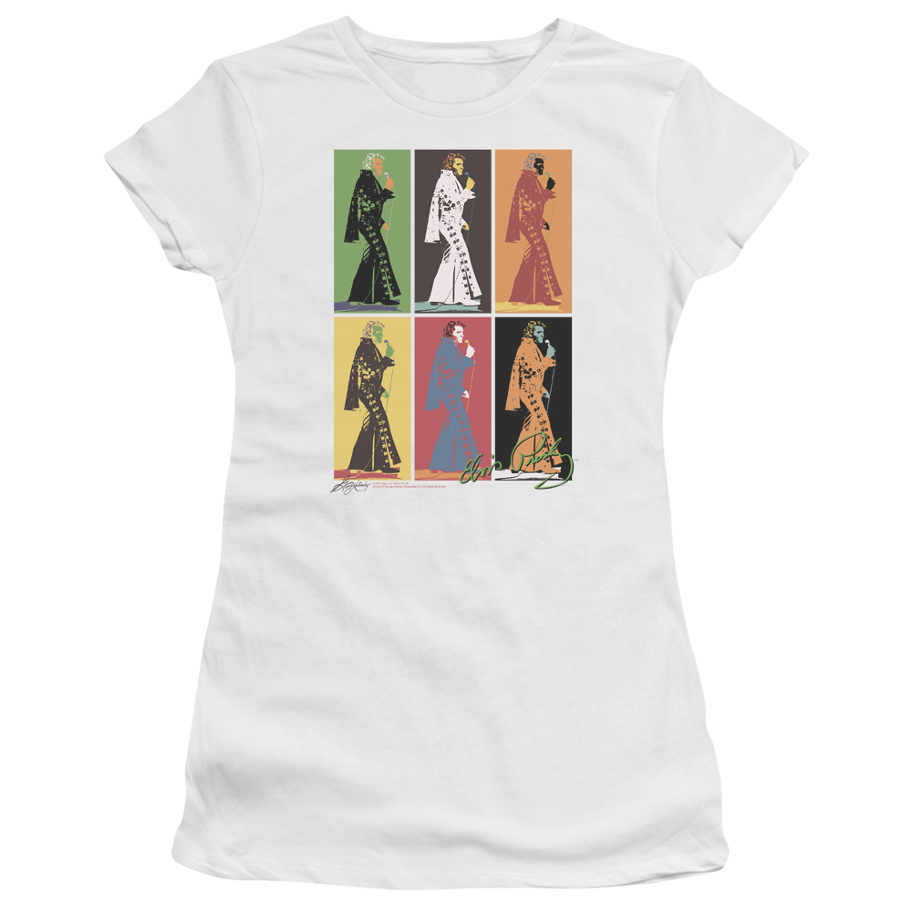 Elvis Presley Retro Boxes - Juniors T-Shirt Juniors T-Shirt Elvis Presley
