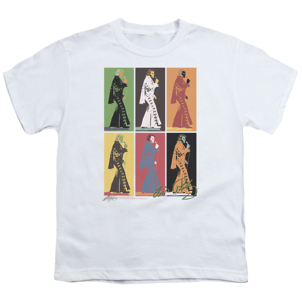 Elvis Presley Retro Boxes - Youth T-Shirt (Ages 8-12) Youth T-Shirt (Ages 8-12) Elvis Presley