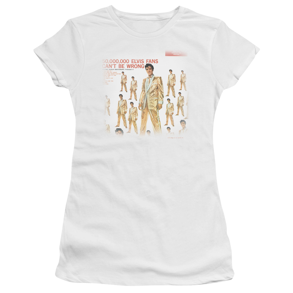 Elvis Presley 50 Million Fans - Juniors T-Shirt Juniors T-Shirt Elvis Presley