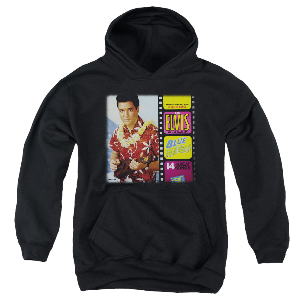 Elvis Presley Blue Hawaii Album - Youth Hoodie (Ages 8-12) Youth Hoodie (Ages 8-12) Elvis Presley
