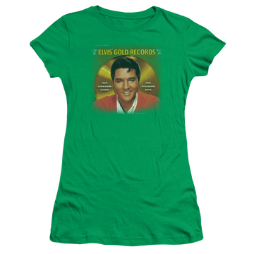Elvis Presley Gold Records - Juniors T-Shirt Juniors T-Shirt Elvis Presley