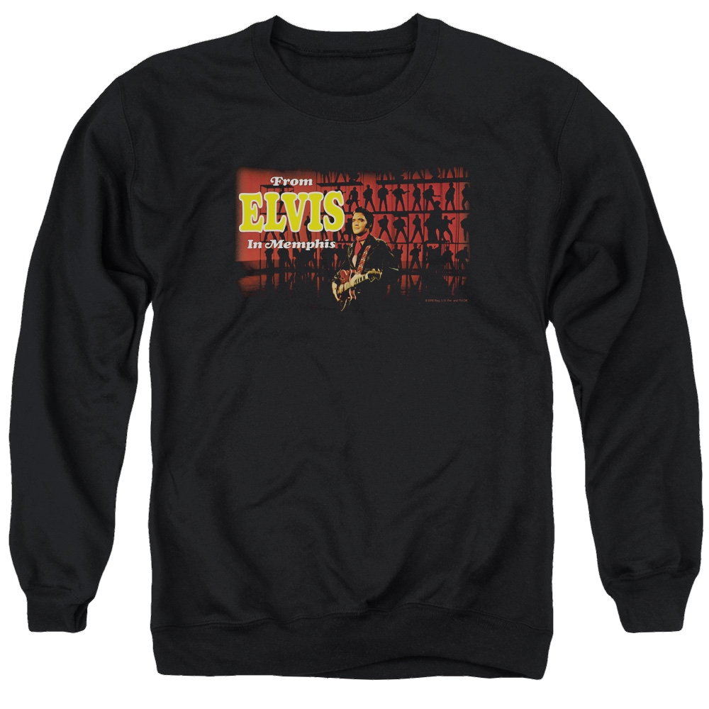 Elvis Presley From Elvis In Memphis - Men's Crewneck Sweatshirt Men's Crewneck Sweatshirt Elvis Presley
