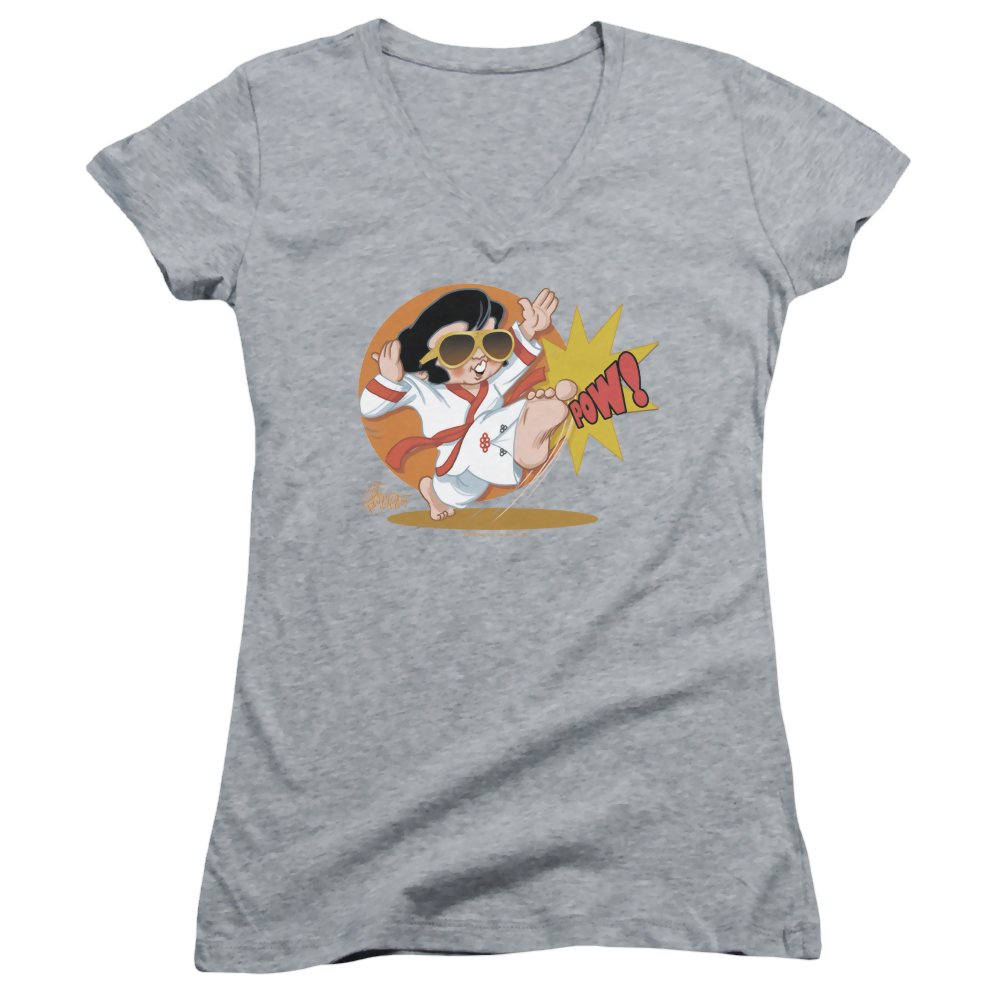 Elvis Presley Karate King - Juniors V-Neck T-Shirt Juniors V-Neck T-Shirt Elvis Presley