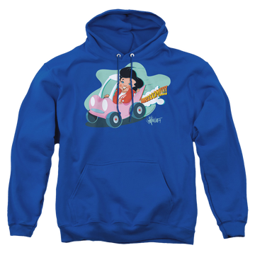 Royal pullover hoodie with Elvis Presley Speedway graphic
