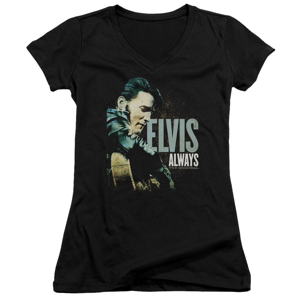 Elvis Presley Always The Original - Juniors V-Neck T-Shirt Juniors V-Neck T-Shirt Elvis Presley