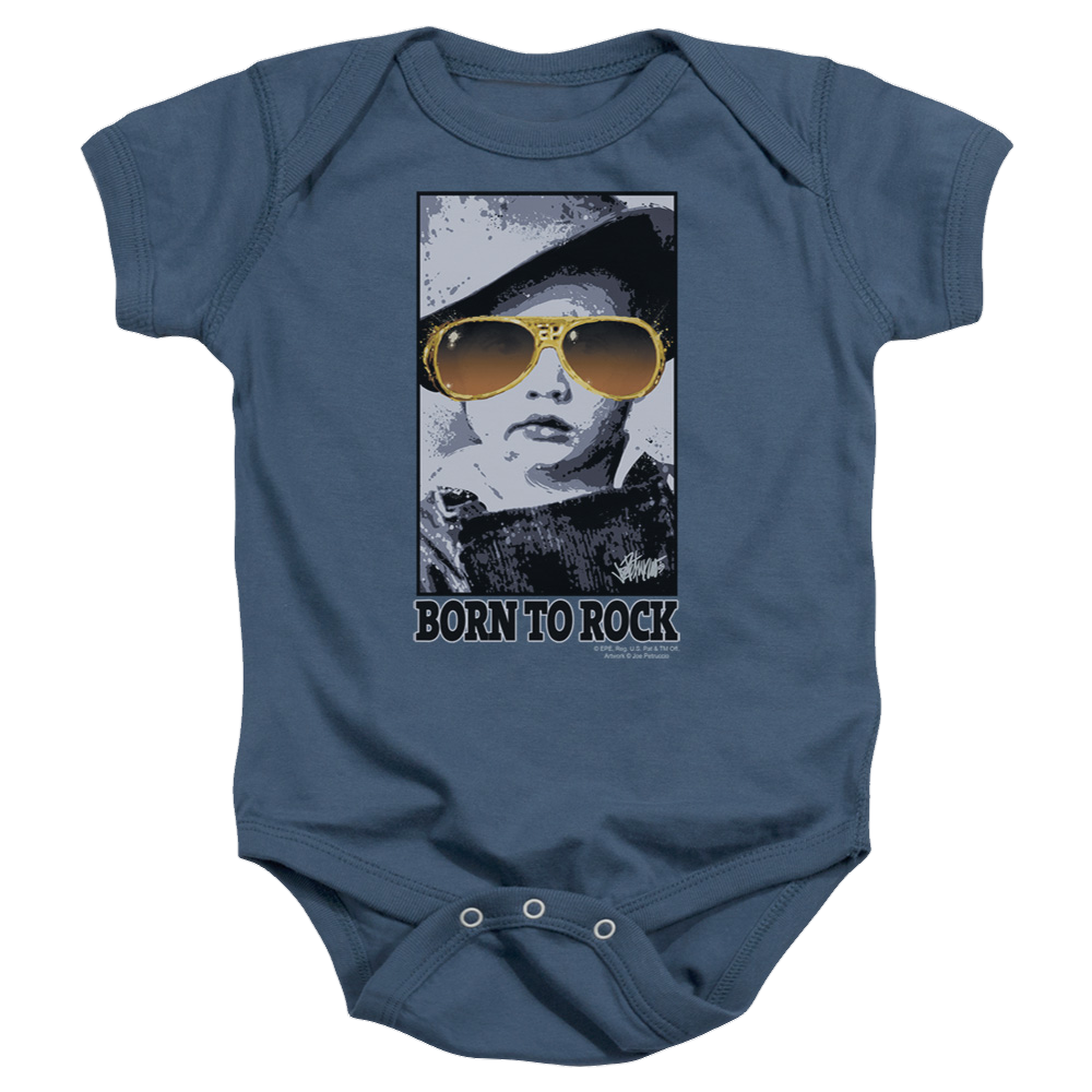 Elvis Presley Born To Rock - Baby Bodysuit Baby Bodysuit Elvis Presley