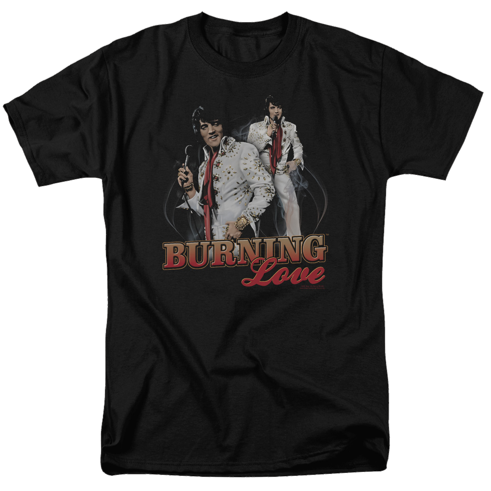 Elvis Presley Burning Love - Men's Regular Fit T-Shirt Men's Regular Fit T-Shirt Elvis Presley