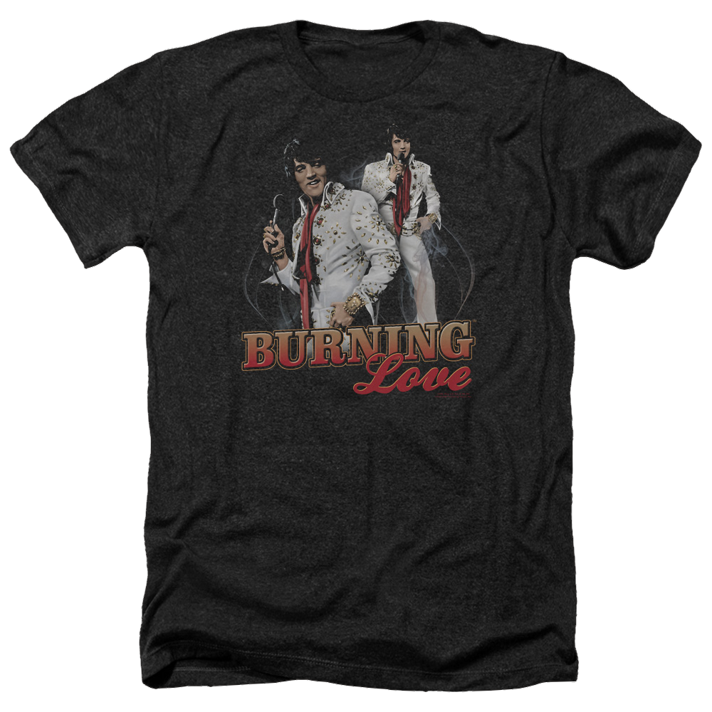 Elvis Presley Burning Love - Men's Heather T-Shirt Men's Heather T-Shirt Elvis Presley