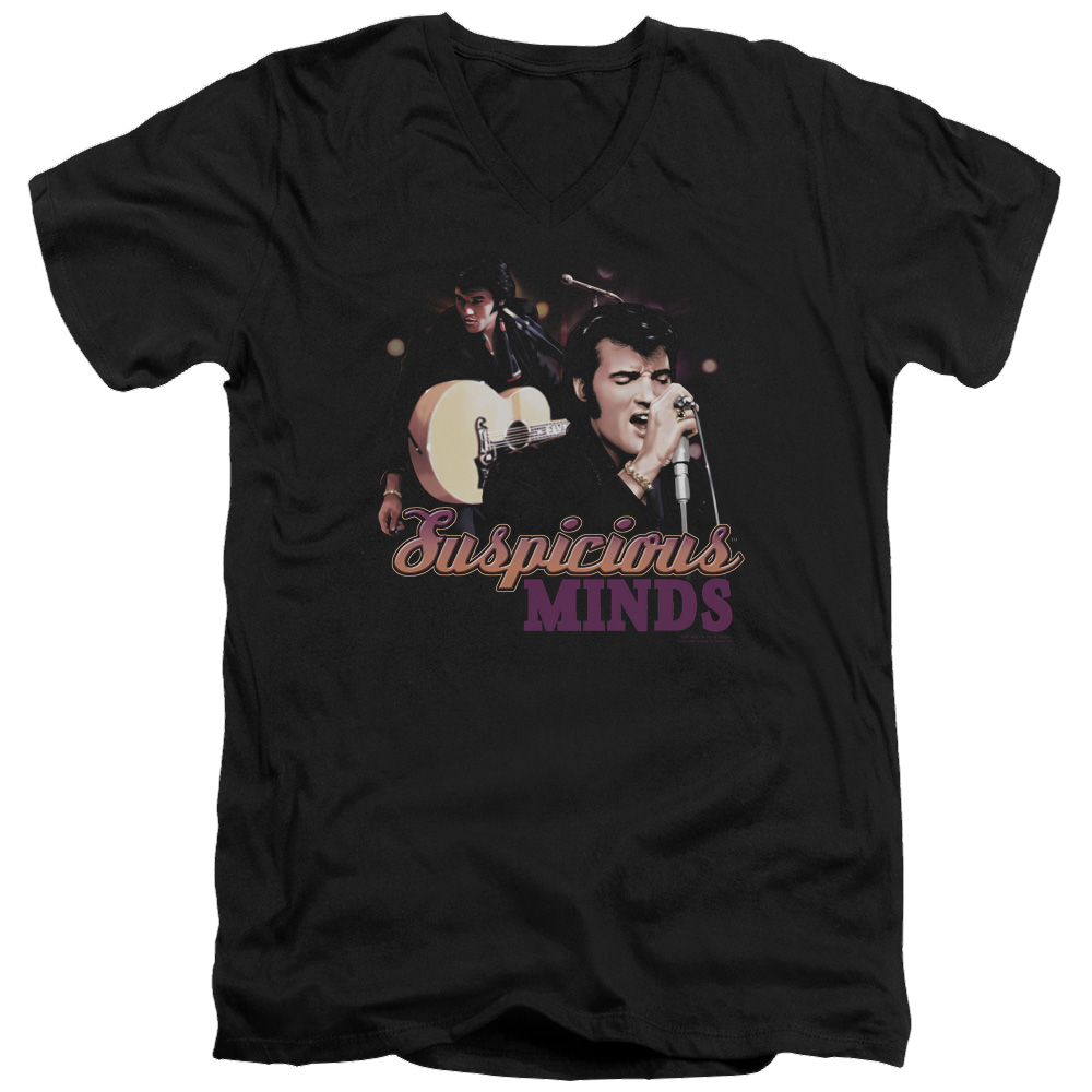 Elvis Presley Suspicious Minds - Men's V-Neck T-Shirt Men's V-Neck T-Shirt Elvis Presley