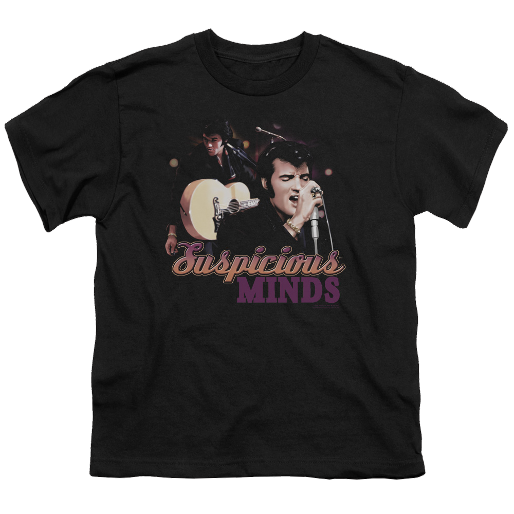 Elvis Presley Suspicious Minds - Youth T-Shirt (Ages 8-12) Youth T-Shirt (Ages 8-12) Elvis Presley