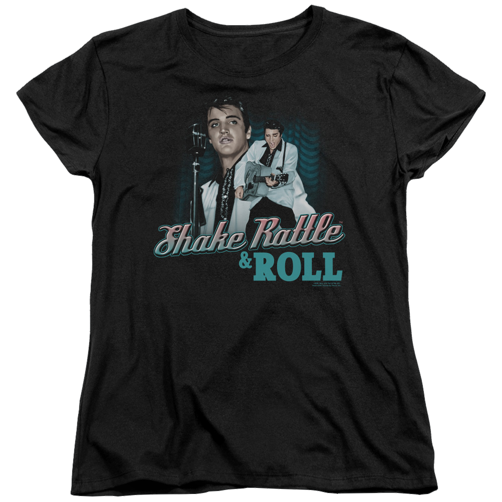 Elvis Presley Shake Rattle & Roll - Women's T-Shirt Women's T-Shirt Elvis Presley