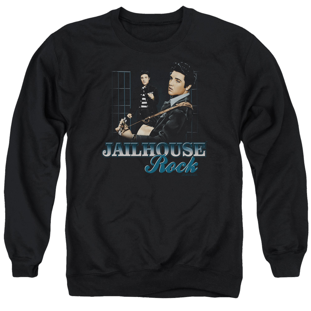 Elvis Presley Jailhouse Rock - Men's Crewneck Sweatshirt Men's Crewneck Sweatshirt Elvis Presley