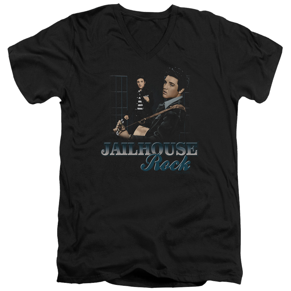 Elvis Presley Jailhouse Rock - Men's V-Neck T-Shirt Men's V-Neck T-Shirt Elvis Presley