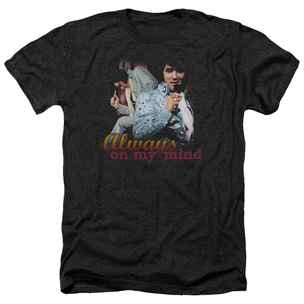 Elvis Presley Always On My Mind - Men's Heather T-Shirt Men's Heather T-Shirt Elvis Presley