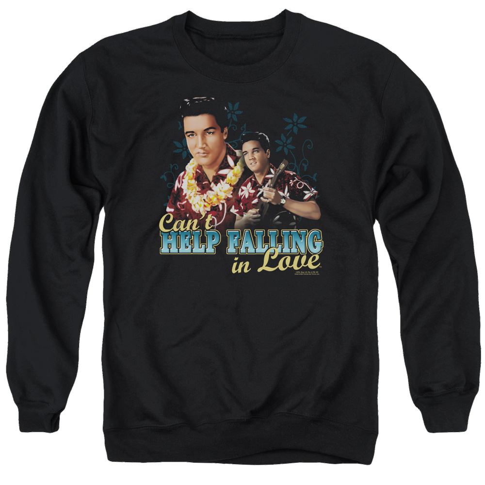 Elvis Presley Cant Help Falling - Men's Crewneck Sweatshirt Men's Crewneck Sweatshirt Elvis Presley