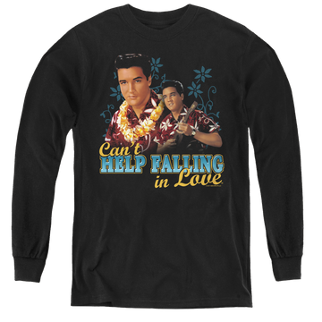 Elvis Presley Cant Help Falling - Youth Long Sleeve T-Shirt Youth Long Sleeve T-Shirt Elvis Presley