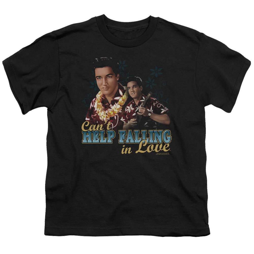 Elvis Presley Cant Help Falling - Youth T-Shirt (Ages 8-12) Youth T-Shirt (Ages 8-12) Elvis Presley
