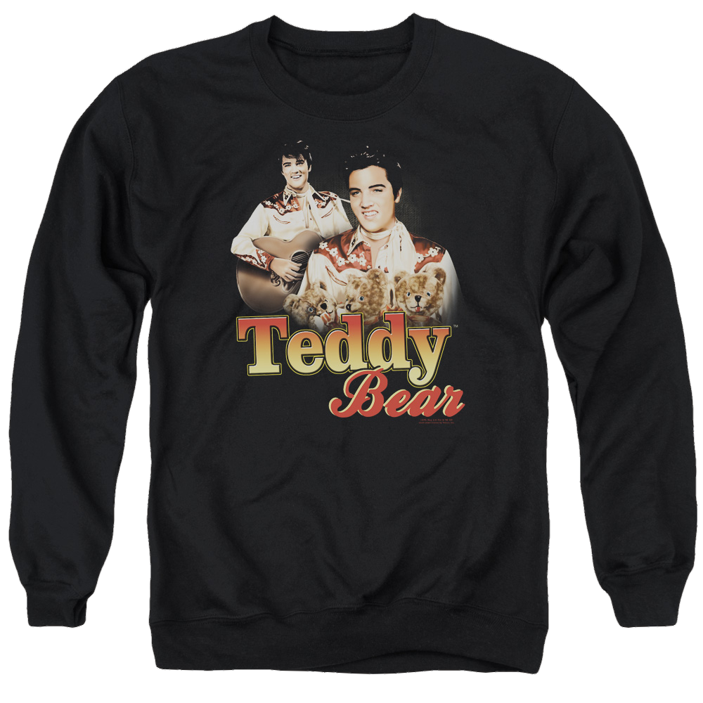 Elvis Presley Teddy Bear - Men's Crewneck Sweatshirt Men's Crewneck Sweatshirt Elvis Presley