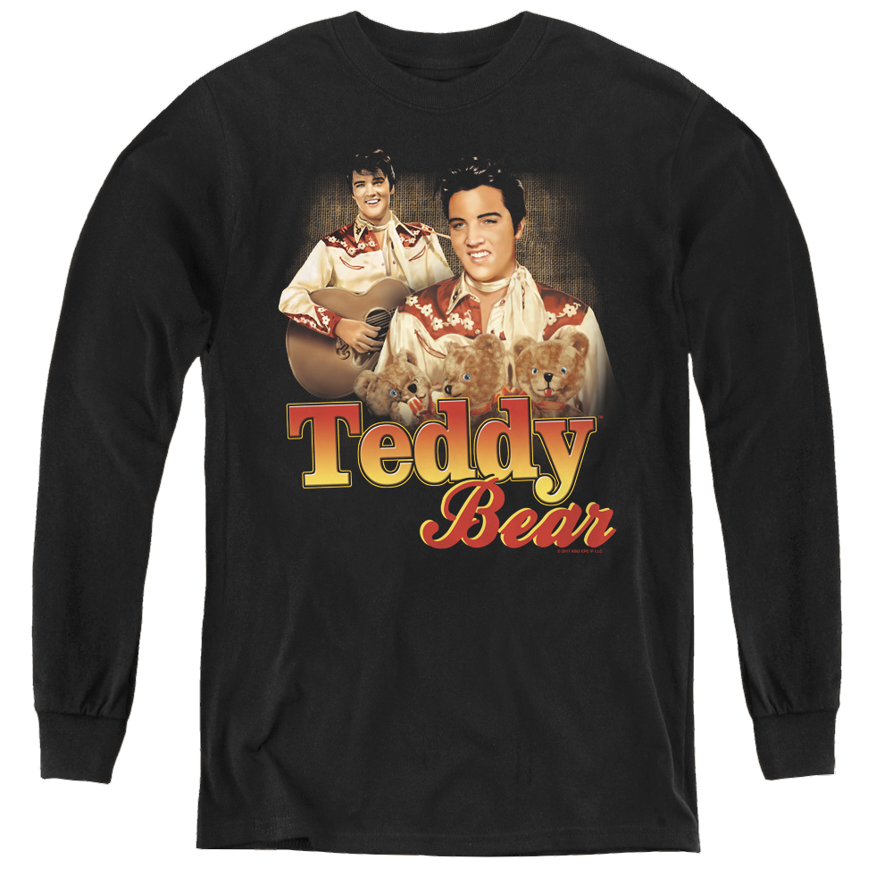 Elvis Presley Teddy Bear - Youth Long Sleeve T-Shirt Youth Long Sleeve T-Shirt Elvis Presley
