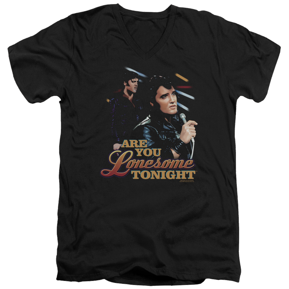 Elvis Presley Are You Lonesome - Men's V-Neck T-Shirt Men's V-Neck T-Shirt Elvis Presley